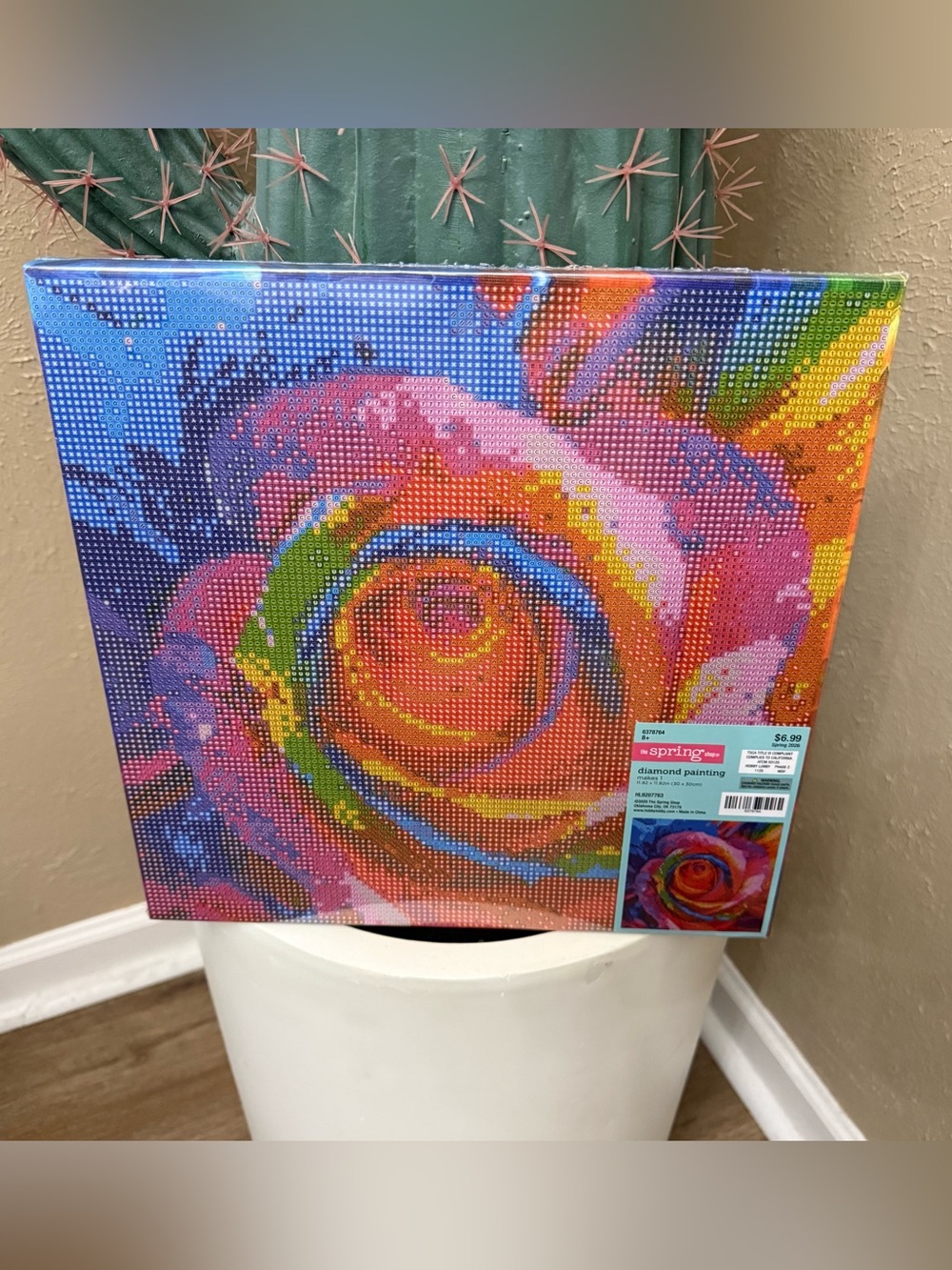Vibrant Multicolor Rose Diamond Painting Kit